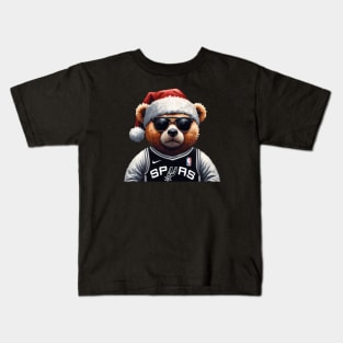 San Antonio Spurs Christmas Kids T-Shirt